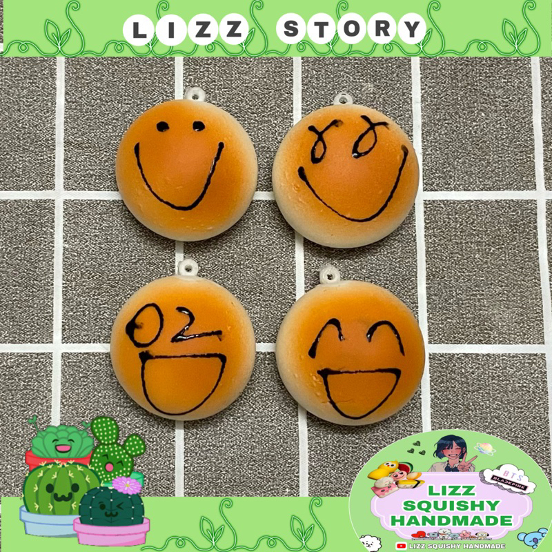 Squishy mạn thầu mini mềm slowrising (kèm móc khoá,bao bì màu)
