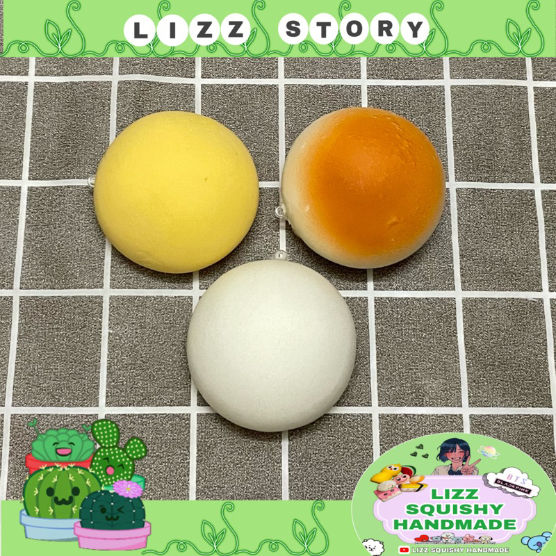 Squishy bánh bao 6cm,squishy mềm chậm tăng