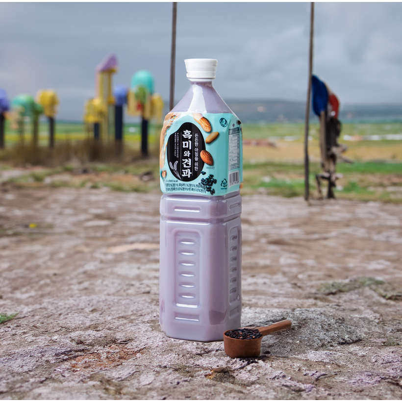 Nước Gạo Nếp Than Và Hạt Khô No Brand Chai 1.5L