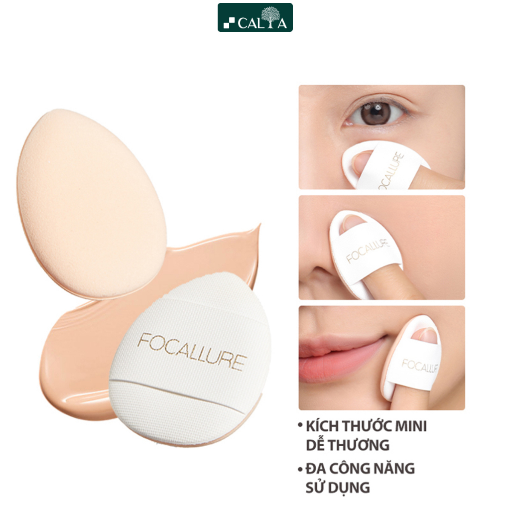 Mút Tán Kem Nền, Kem Che Khuyết Điểm Focallure Mềm Mịn, Nhỏ Gọn - Focallure Finger Powder Puff  2.4g