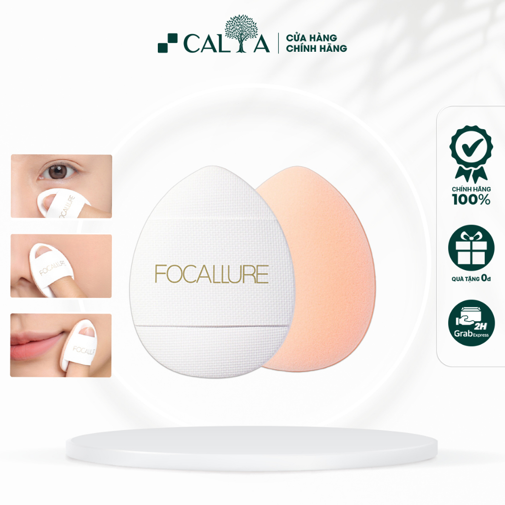 Mút Tán Kem Nền, Kem Che Khuyết Điểm Focallure Mềm Mịn, Nhỏ Gọn - Focallure Finger Powder Puff  2.4g