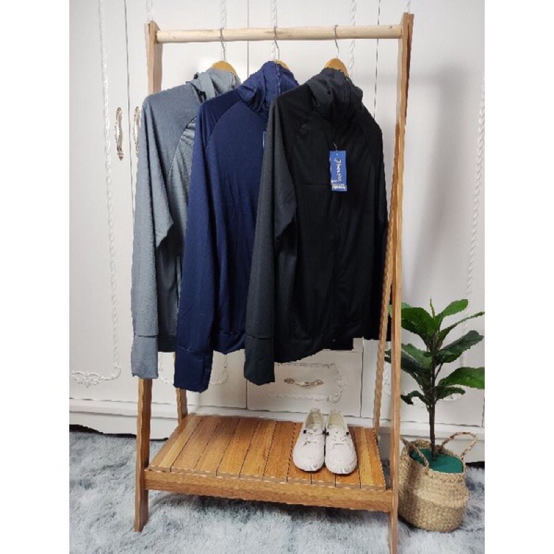 Áo chống nắng nam 1 lớp, chất liệu thông hơi hạt xoàn