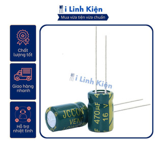 Tụ hóa 16v 470uf 8x12mm tần số cao chất lượng tốt.