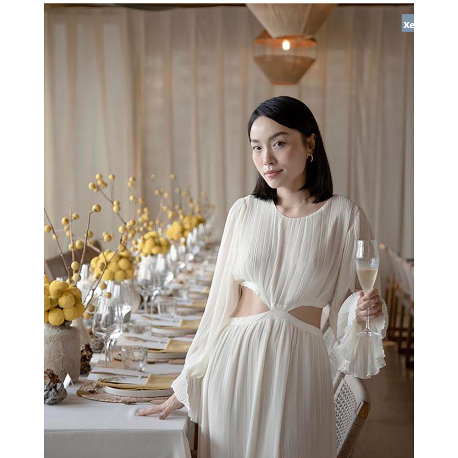 VÁY DÁNG DÀI CUT OUT KHOÉT EO ZARA MẶC ĐI CHƠI ĐI TIỆC THANH LỊCH SEXY