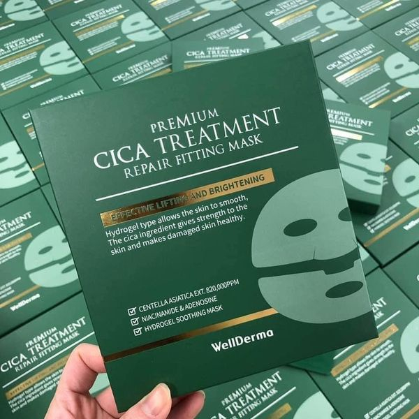 Mặt Nạ Thạch Rau Má WellDerma Premium Cica Treatment