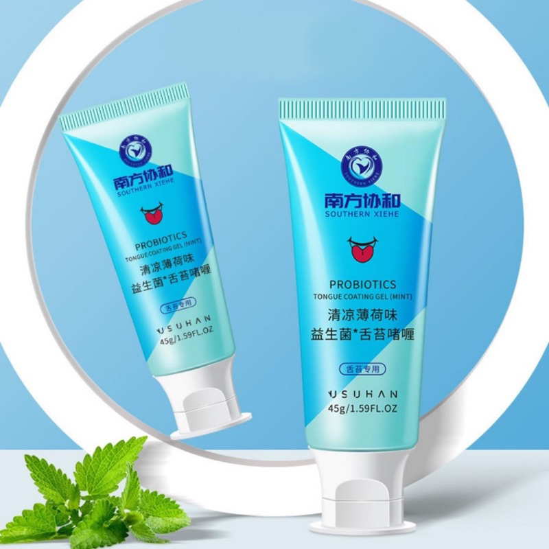 Combo KEM BÀN CHẢI đánh rưa lưỡi gel rưa lưỡi loại bỏ mảng bám làm sạch răng miệng nội địa Trung