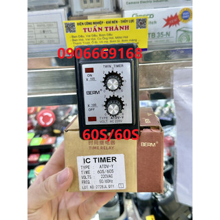 [BERM] Timer Relay Thời Gian BERM ATDV-Y ( TẶNG ĐẾ )