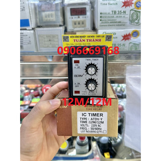 [BERM] Timer Relay Thời Gian BERM ATDV-Y ( TẶNG ĐẾ )
