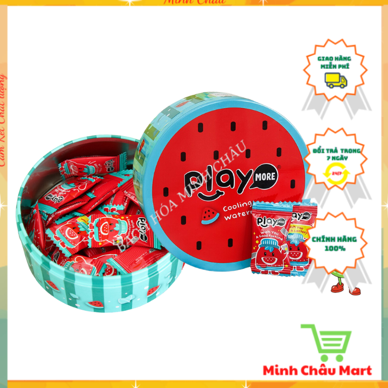 Kẹo Play More Dưa Hấu Hộp Thiết 40g