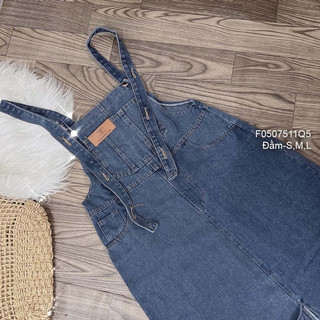 Đầm yếm jean dáng dài 0323 [thaotranshop90]