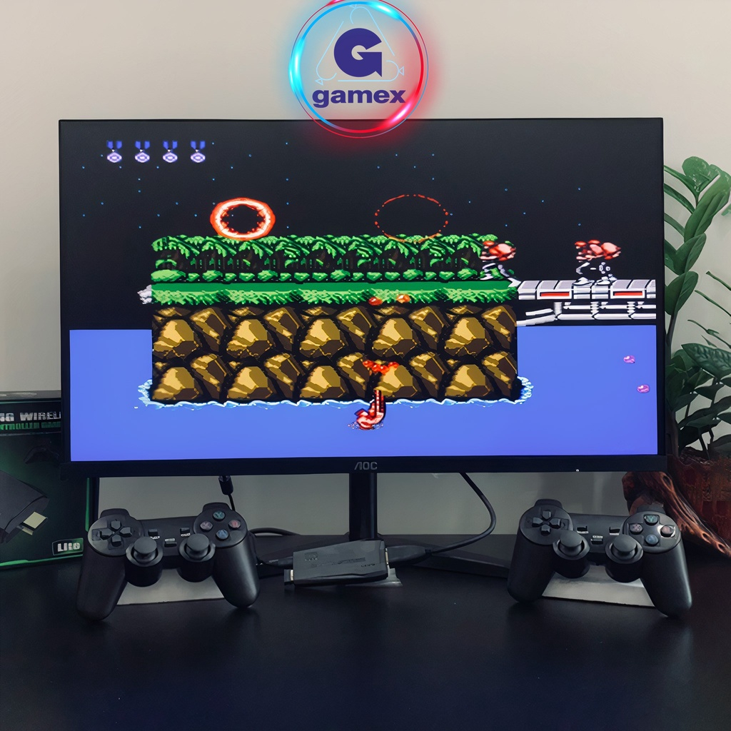 Máy Chơi Game Điện Tử 4 Nút Game Stick HDMI 3000+/10000+ Trò Chơi, Kết nối HDMI, 4K kết nối với ti vi，32GB/64GB
