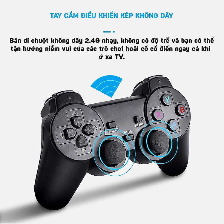 Máy Chơi Game Điện Tử 4 Nút Game Stick HDMI 3000+/10000+ Trò Chơi, Kết nối HDMI, 4K kết nối với ti vi，32GB/64GB