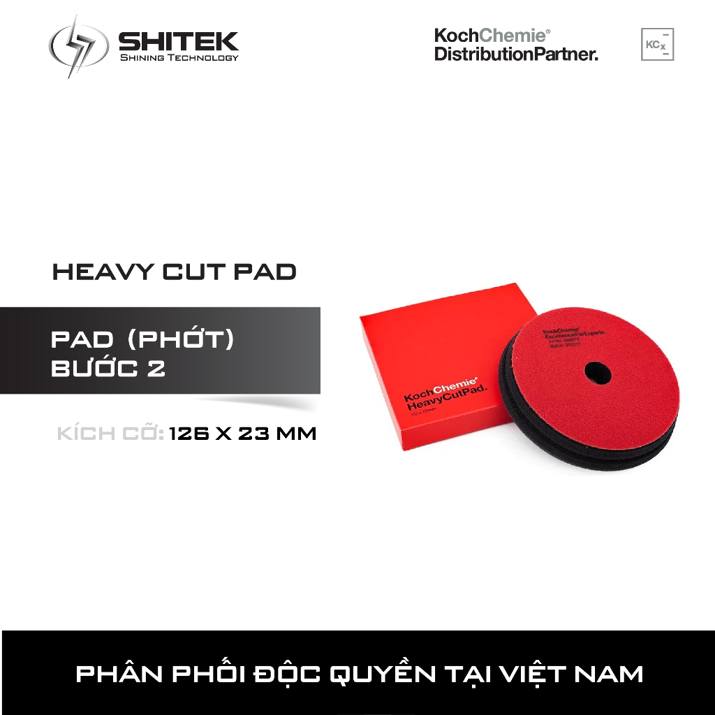 Phớt đánh bóng bước 2 - Heavy Cut Pad 126 x 23 mm Koch Chemie