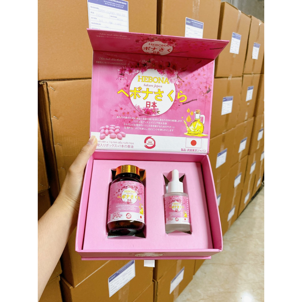 Viên uống thơm da hộp 60 viên kèm tinh dầu