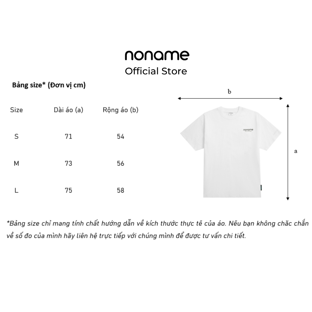Áo Thun Unisex noname Popular Logo /Black_NNRAD4001B