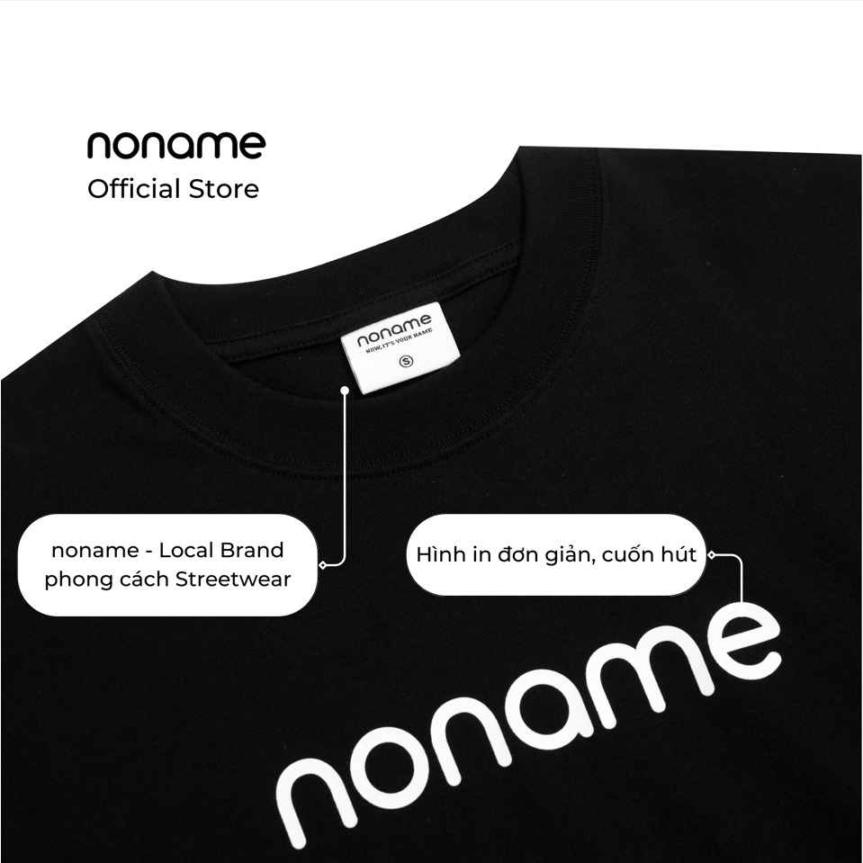 Áo Thun Unisex noname Popular Logo /Black_NNRAD4001B