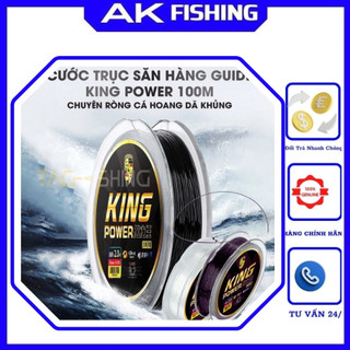 Cước câu cá dùng làm trục câu đài săn hàng Guide King Power 100m chuyên trắm đen chép khủng phụ kiện chính hãng