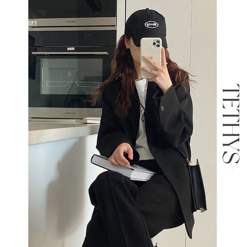 Áo Vest tay dài một cúc hai lớp lót có đệm vai | BigBuy360 - bigbuy360.vn