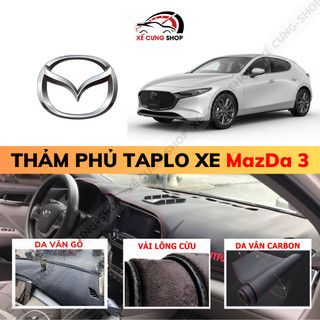 Thảm phủ taplo cho xe mazda 3 đời 2003 - 2023 cao cấp