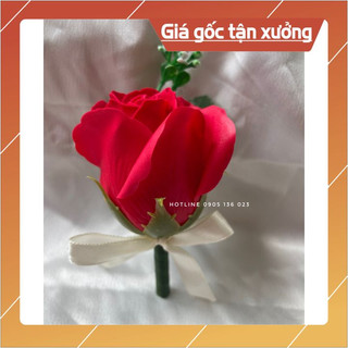 Hoa cài áo đám cưới handmade, cô dâu chú rể, hai họ, sự kiện bằng hoa sáp thơm, cài áo mùa Vu Lan, cài áo đại biểu