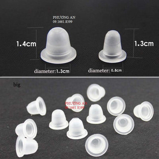 Bịch 100 chum hũ đựng mực phun xăm to nhỏ silicon nhựa