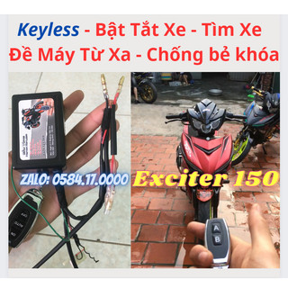 Bật Tắt Từ Xa Exciter 150 - Đề Từ Xa - Tìm Xe - Chống Bẻ Khoá