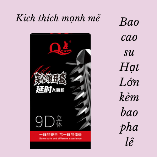 Bao Cao Su Bi Hạt Siêu Kích Thích pha lê Nhiều Gel - Hộp 10 chiếc