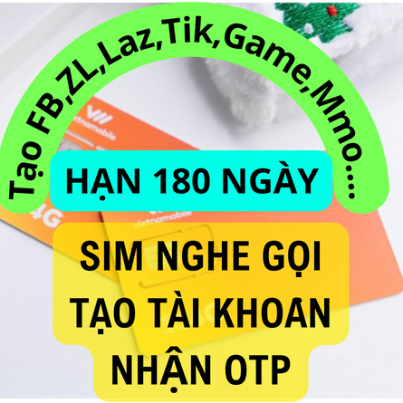Sim Vietnamobile Hạn Tháng 6 - Tạo Tài Khoản (Không 4G)