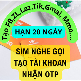 Sim Vietnamobile hạn 20 ngày nhận OTP Tk... nhận code
