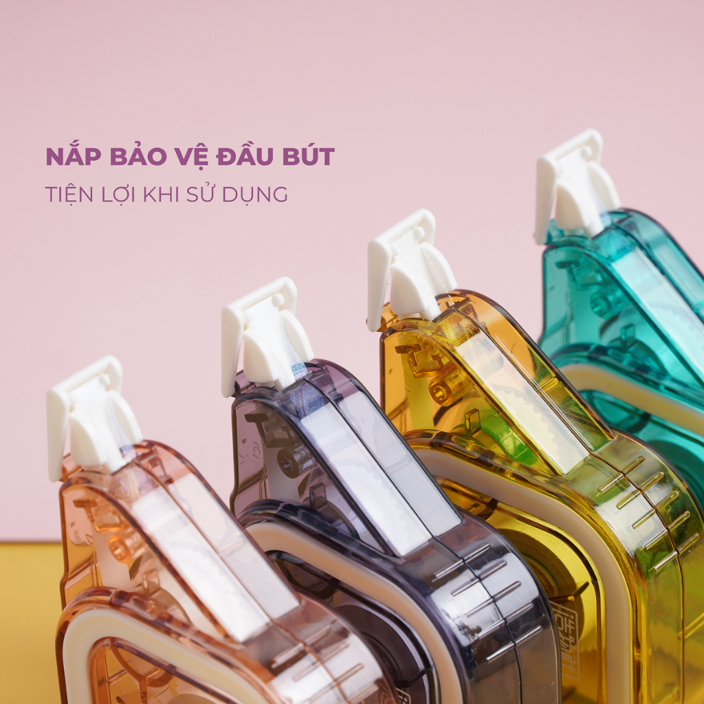 Bút Xóa Kéo, Băng Xóa Giấy Cao Cấp Đa Dạng Mẫu Mã Màu Sắc Cho Học Sinh, Văn phòng