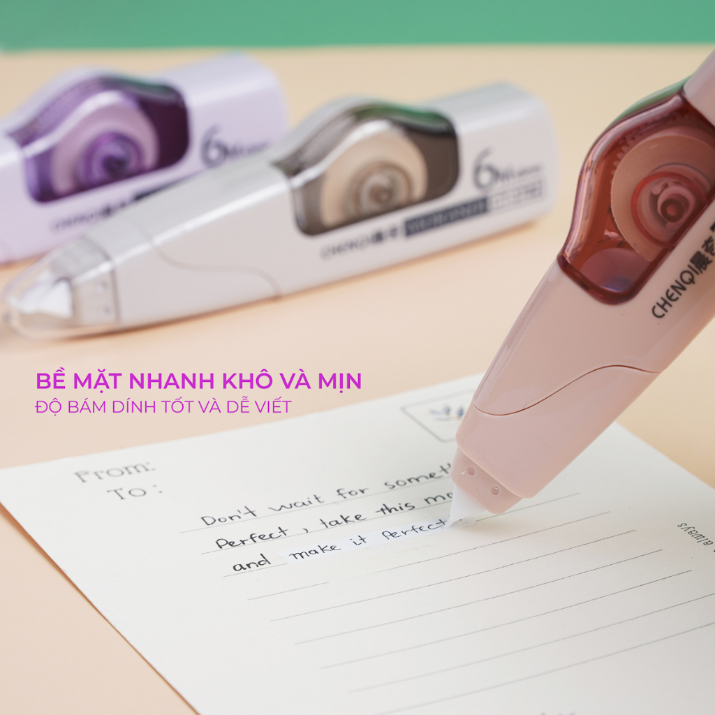 Bút Xóa Kéo, Băng Xóa Giấy Cao Cấp Đa Dạng Mẫu Mã Màu Sắc Cho Học Sinh, Văn phòng