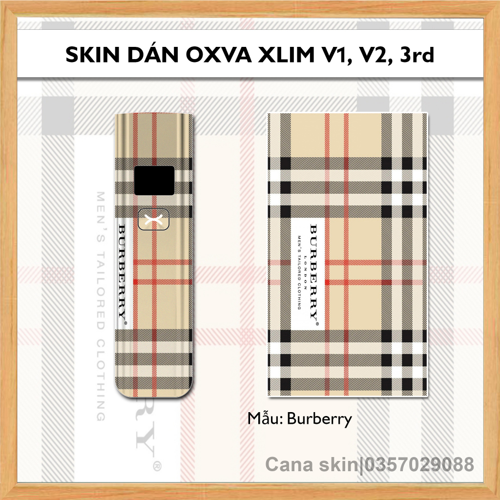 Miếng dán skin cana cho xlim v2/xlim SE / favostix / xtal pro / feelin in hình BBR