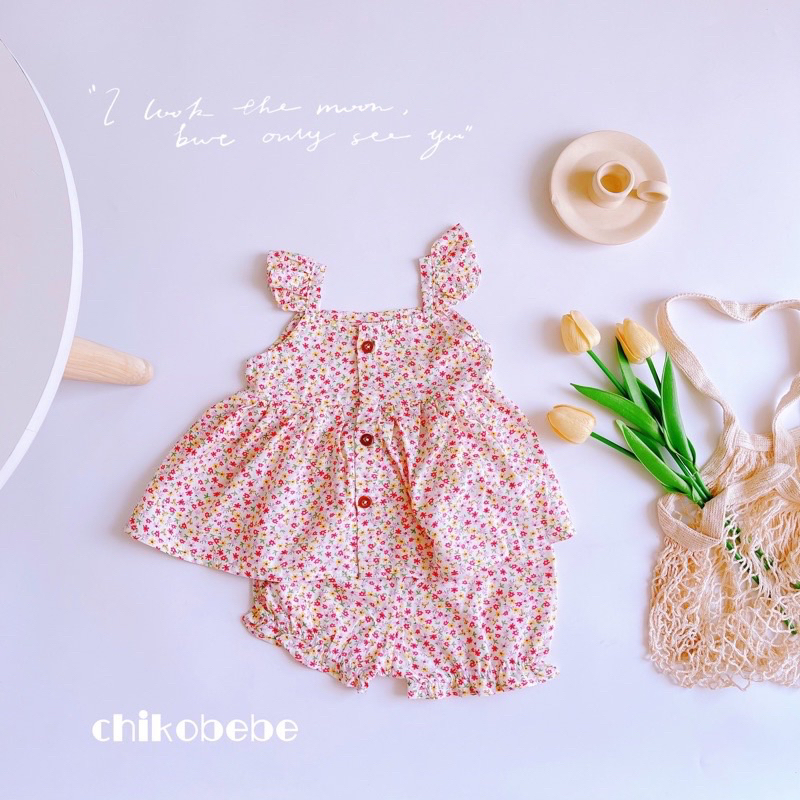 Xả hàng Đồ bộ 2 dây cánh tiên bé gái