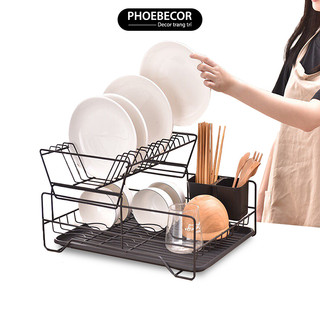 (XẢ KHO) Kệ úp bát đĩa sơn tĩnh điện chống han gỉ kệ chén đa năng cao cấp - PB108