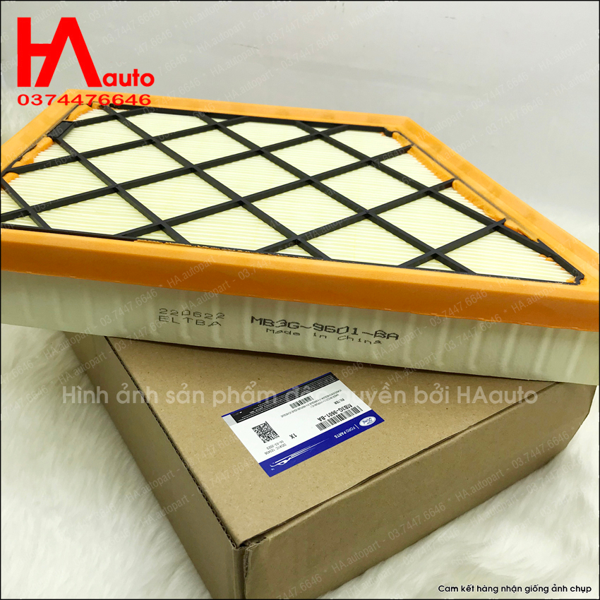 Lọc gió động cơ Ford Ranger 2023, Everest 2023. Mã phụ tùng MB3G-9601-BA