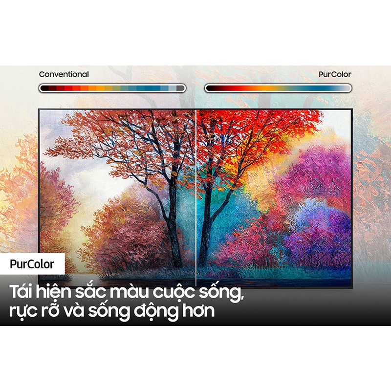 Tivi Smart  Samsung 4K 65 inch UA65AU7700 UHD, tìm kiếm bằng giọng nói