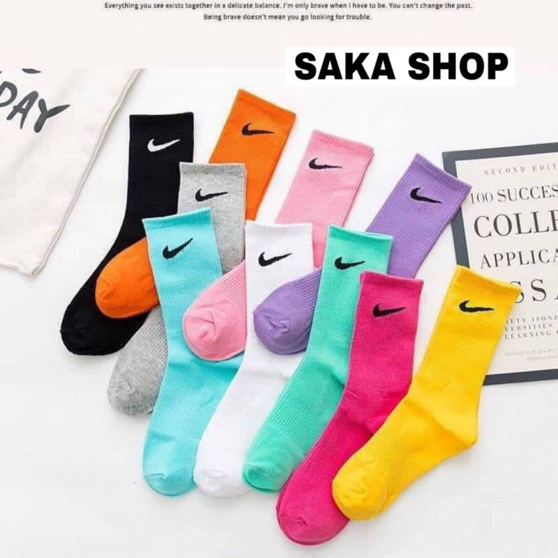 Tất nike - Vớ Nike cổ cao - Nhiều Màu Nam Nữ Phối cùng sneaker cực đẹp sẵn hàng chuẩn ảnh