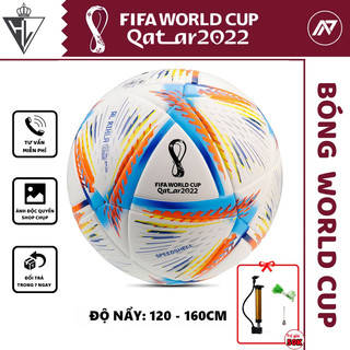 Quả bóng đá wc mẫu chính thức đủ màu size 5 tặng bơm và kim bơm bóng