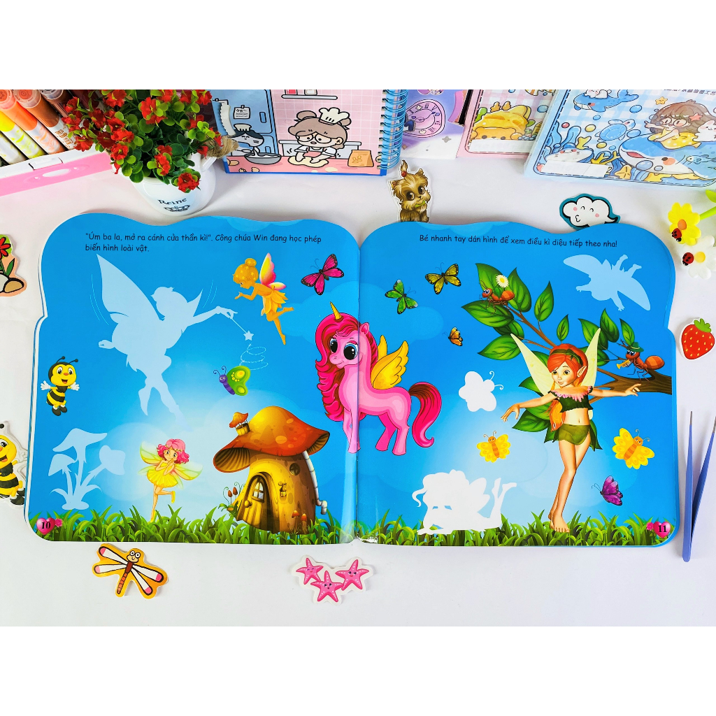 Sách - Combo 3 cuốn Sticker Dán Hình Công Chúa Thiên Thần - ndbooks