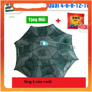 Lưới Bát Quái Bắt Cá, Trạch, Lươn, Cua, Tôm , lồng ô ,lồng bát quái- mua 1 lồng tặng 1 gói mồi