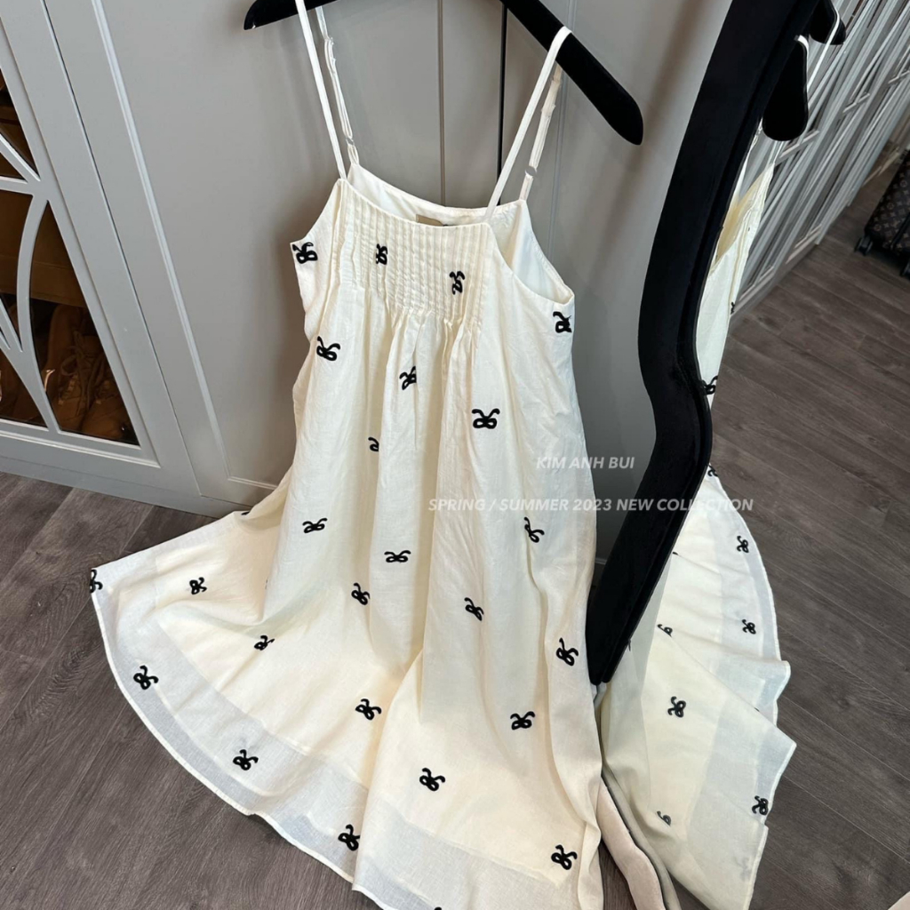 Đầm 2 Dây Maxi Họa Tiết Đi Biển Chất Vải Thô Cao Cấp