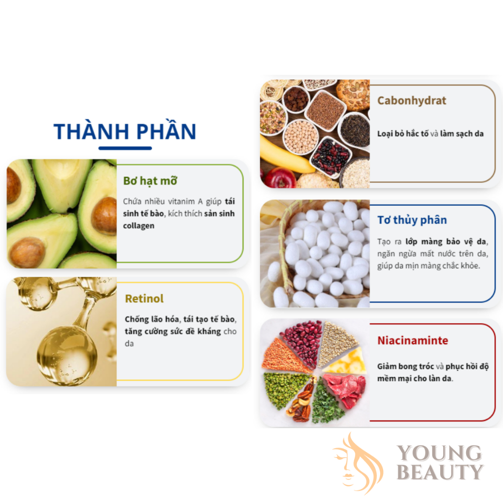 Kem xóa nếp nhăn AW - Kem AW xóa nếp nhăn chống lão hóa, giữ ẩm, căng bóng, mang lại làn da trẻ trung - YOUNG BEAUTY