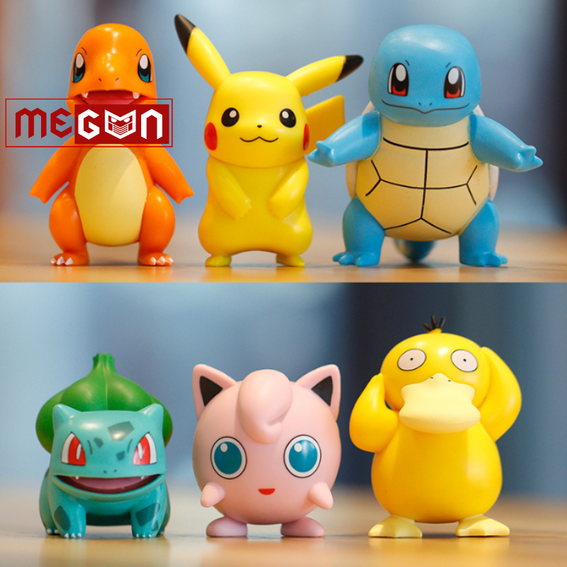 Mô Hình Nhân Vật Pokemon yêu tinh, Pikachu/Charizard Siêu Ngộ Nghĩnh, Cute - Figure Pokemon mô hình Megun