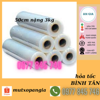Màng pe, màng co pe, màng chít 50cm- 3kg lõi giấy mỏng nhẹ