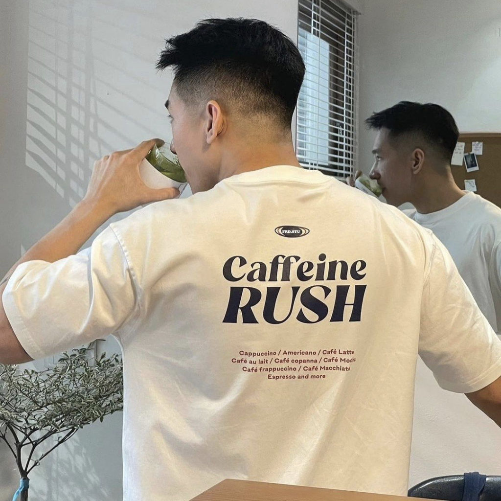 Áo Thun Nam Nữ Caffeine Rush Tee Premium 100% Cotton 250GSM Fredo Menwear