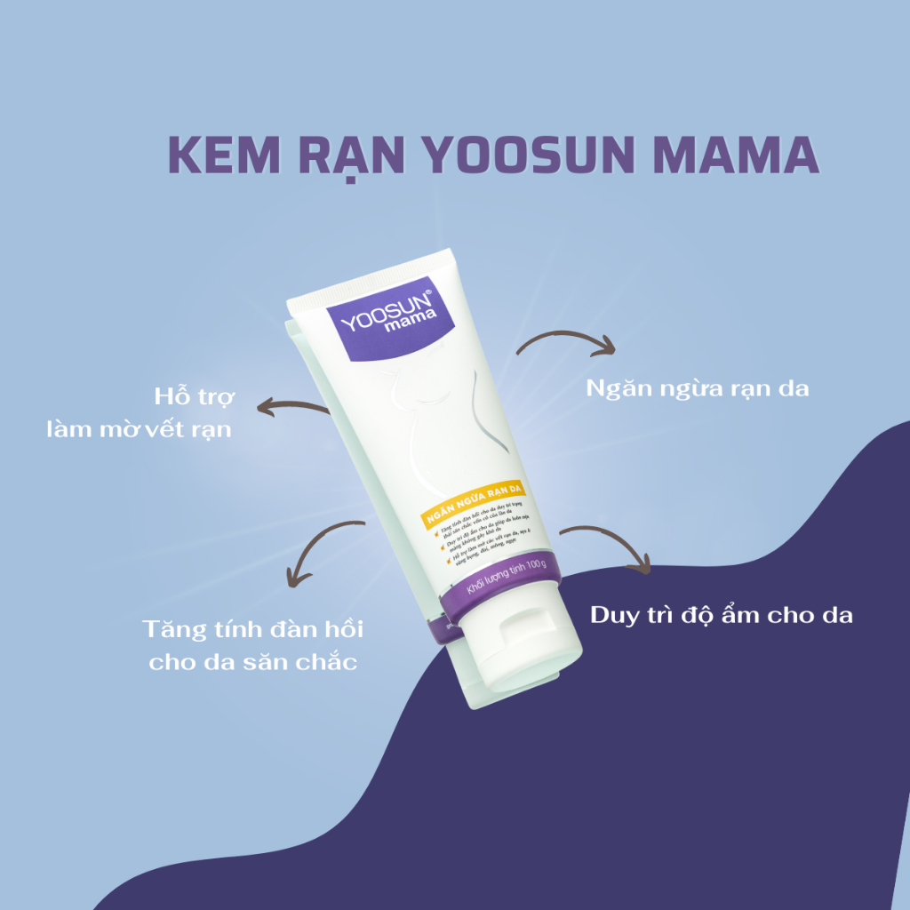 [MUA 1 TẶNG 1] Kem YOOSUN Mama giúp ngăn ngừa và phục hồi rạn da Tuýp 100g
