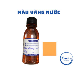 Màu vàng nước - màu nước mỹ phẩm - nguyên liệu mỹ phẩm - xumiso - 50g/100g