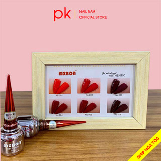 Set sơn đỏ mxbon 6 màu đặc biệt không ánh tím, hàng chính hãng quét mã QR