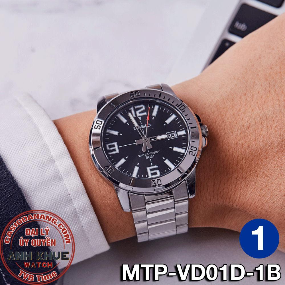 Đồng hồ nam dây kim loại Casio chính hãng MTP-VD01 Series