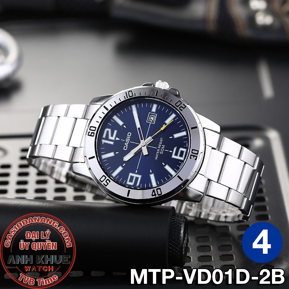 Đồng hồ nam dây kim loại Casio chính hãng MTP-VD01 Series